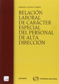 Books Frontpage Relación laboral de carácter especial del personal de alta dirección (Papel + e-book)