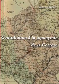 Books Frontpage Contribution à la toponymie de la Corrèze
