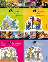 Books Frontpage Vivamos la música (4 tomos) + 2 Cds