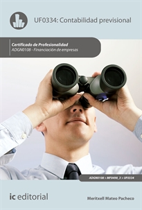 Books Frontpage Contabilidad previsional. ADGN0108 - Financiación de empresas