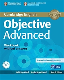 Books Frontpage Objective Advanced Workbook without Answers with Audio CD 4th Edition
