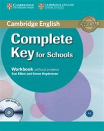Books Frontpage Complete Key for Schools Workbook without Answers with Audio CD
