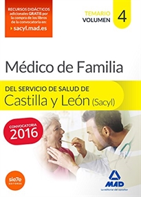 Books Frontpage Médico Especialista en Medicina Familiar y comunitaria del Servicio de Salud de Castilla y León (SACYL). Temario volumen IV