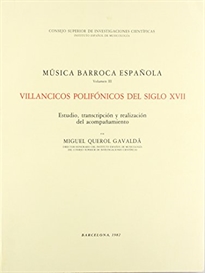 Books Frontpage Música barroca española. Tomo III. Villancicos polifónicos del siglo XVII