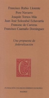 Books Frontpage Una propuesta de federalización