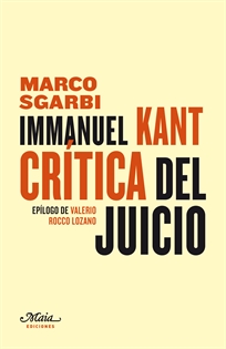 Books Frontpage Immanuel Kant. Crítica del Juicio