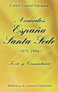 Books Frontpage Acuerdos España-Santa Sede (1976-1994).