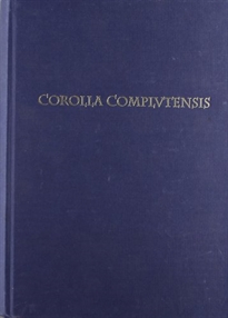 Books Frontpage Corolla Complutensis. Homenaje a José S. Lasso de la Vega.