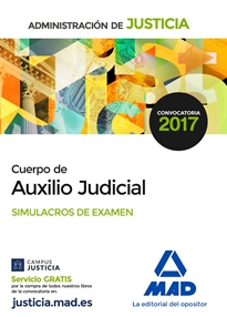 Books Frontpage Cuerpo de Auxilio Judicial de la Administración de Justicia. Simulacros de Examen