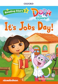 Books Frontpage Dora the explorer: Dora It's Jobs Day + audio Dora la Exploradora