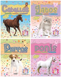 Books Frontpage Mascotas con pegatinas (4 títulos)