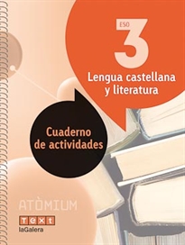 Books Frontpage Lengua castellana y literatura Cuaderno de actividades 3 ESO Atòmium