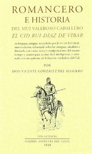 Books Frontpage Romancero e historia del mui valeroso caballero el Cid Rui-Diaz de Vibar
