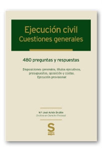Books Frontpage Ejecución civil: cuestiones generales