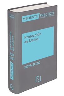 Books Frontpage Memento Protección de Datos 2019-2020