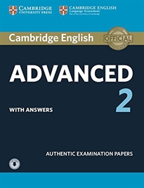 Books Frontpage Cambridge English Advanced 2 Student's Book with answers and Audio