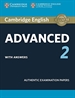 Front pageCambridge certif. advanced 2 st whit key 15