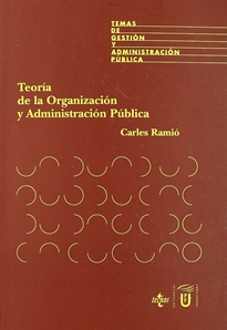 Books Frontpage Teoría de la Organización y Administración Pública