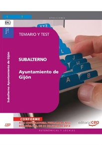 Books Frontpage Subalternos del Ayuntamiento de Gijón. Temario y test
