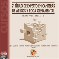 Books Frontpage 2º Título de Experto en Canteras de Áridos y Roca Ornamental