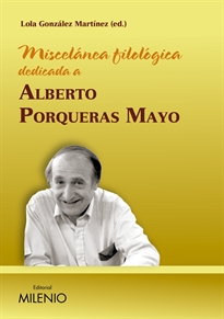 Books Frontpage Miscelánea filológica dedicada a Alberto Porqueras Mayo