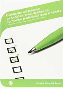 Books Frontpage Evaluación del proceso de enseñanza-aprendizaje en formación profesional para el empleo
