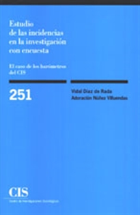 Books Frontpage Estudio de las incidencias en la investigación con encuesta