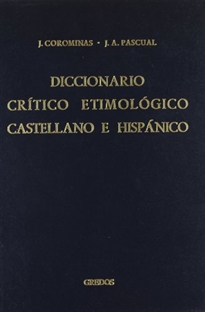Books Frontpage Diccionario crítico etimológico castellano e hispánico 6 (y-z)
