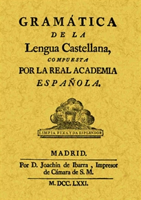 Books Frontpage Gramática de la lengua castellana