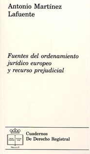 Books Frontpage Fuentes Del Ordenamiento Jurídico Europeo Y Recurso Prejudicial