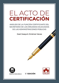 Books Frontpage El acto de certificación