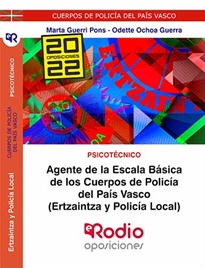 Books Frontpage Agente de la Escala Básica de los Cuerpos de Policía del País Vasco (Ertzaintza y Policía Local). Psicotécnico