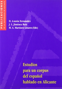 Books Frontpage Estudios para un corpus del español hablado en Alicante