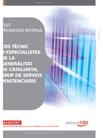 Books Frontpage Cos Tècnic d'Especialistes de la Generalitat de Catalunya, grup de serveis penitenciaris. Test Promoció Interna