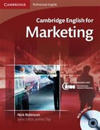 Books Frontpage Cambridge English for Marketing Student's Book with Audio CD