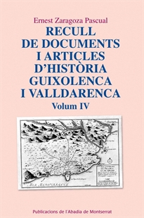 Books Frontpage Recull de documents i articles d'història guixolenca i valldarenca, Vol. 4