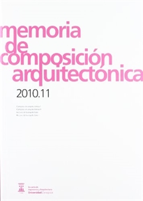 Books Frontpage Memoria de composición arquitectónica 2010-11