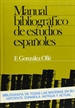 Front pageManual bibliográfico de estudios españoles