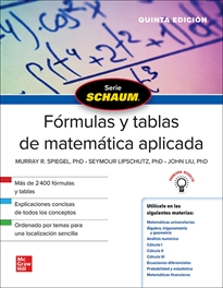 Books Frontpage Schaum Formulas Y Tablas De Matematica Aplicada