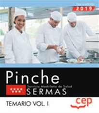 Books Frontpage Pinche. Servicio Madrileño de Salud. SERMAS. Temario Vol. I.