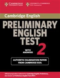 Books Frontpage Cambridge Preliminary English Test 2 Student's Book with Answers 2nd Edition