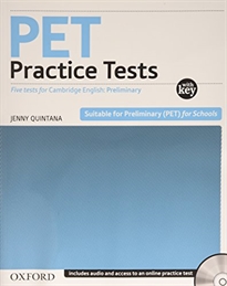 Books Frontpage PET Practice Tests. Practice Tests with Key and Audio CD Pack