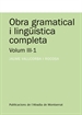 Front pageObra gramatical i lingüística completa, Volum 3-1