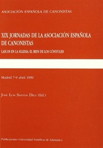 Books Frontpage XIX Jornadas de la Asociación Española de Canonistas, Madrid del 7 al 9 de abril de 1999