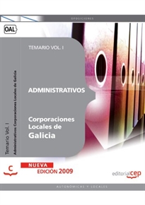 Books Frontpage Administrativos Corporaciones Locales de Galicia. Temario Vol. I.