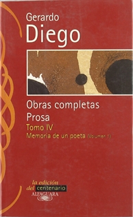 Books Frontpage Gerardo Diego. Obras completas. Prosa. Tomo IV