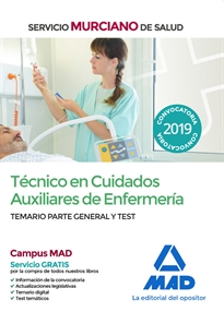 Books Frontpage Técnico en Cuidados Auxiliares de Enfermería del Servicio Murciano de Salud. Temario parte general y test