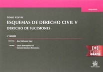 Books Frontpage Tomo XXXVIII Esquemas de Derecho Civil V Derecho de Sucesiones 2ª Edición 2016