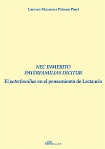 Books Frontpage Nec Inmerito Paterfamilias Dicitur