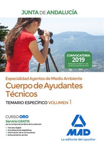 Books Frontpage Cuerpo de Ayudantes Técnicos Especialidad Agentes de Medio Ambiente de la Junta de Andalucía. Temario Específico Vol 1